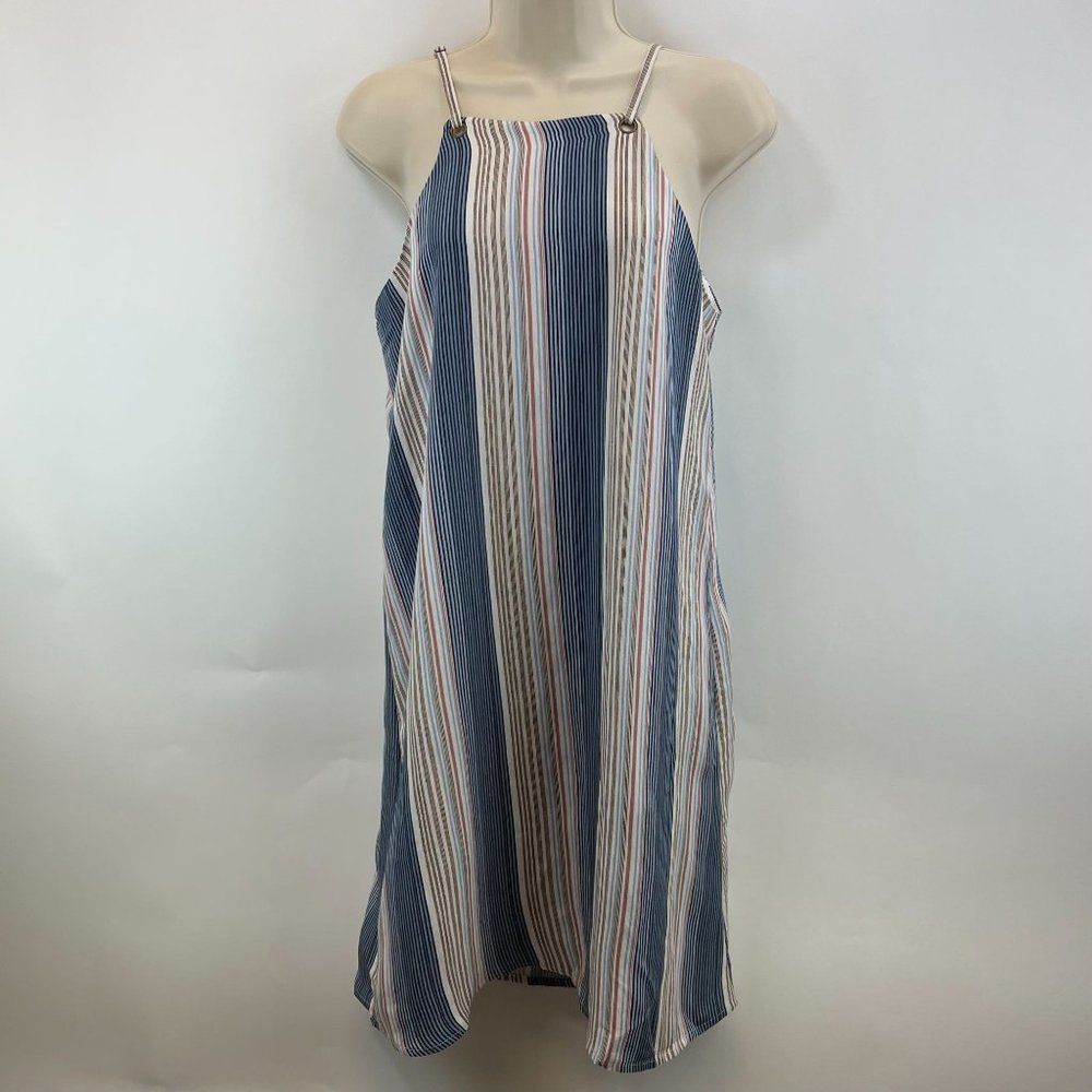 Doe & Rae Striped Slip Dress Sleeveless Women's Size S